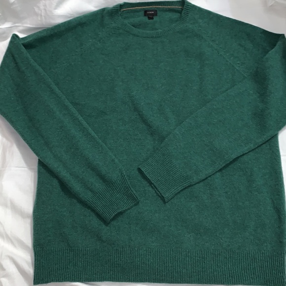 J. Crew Other - J Crew Green 100% Lambs Wool Sweater Size XXL